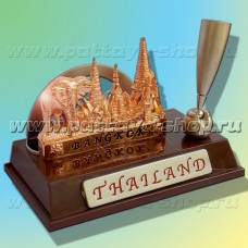 Настольная визитница для рабочего стола или стойки рецепшн с символикой Таиланда