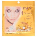 Тканевая золотая маска для лица Жемчуг, Шелк, Коллаген и Золото Facy 4 Elements
