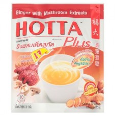 Hotta Настоящий имбирный чай с лекарственными грибами (шиитаки + рейши) 7 гр х 10 пак.