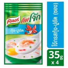 Традиционный тайский завтрак Кхао Том быстрого приготовления с креветками и крабами Knorr 4 пакета по 35 грамм
