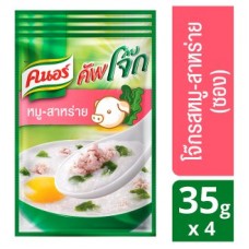Тайский суп - каша Кхао Том быстрого приготовления со свининой и водорослями Knorr 4 пакета по 35 грамм